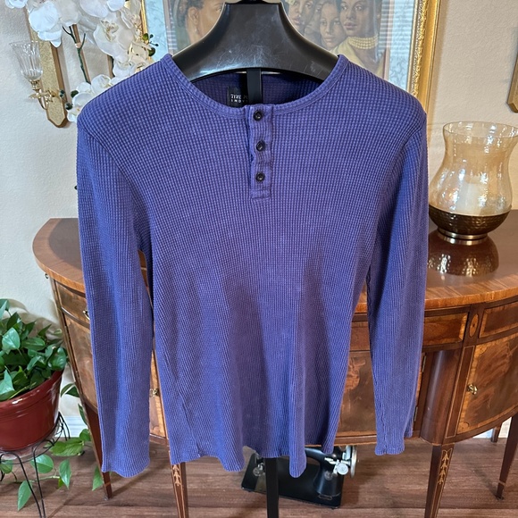 Five Points Industry Cube Knit Henley - Picture 1 of 5